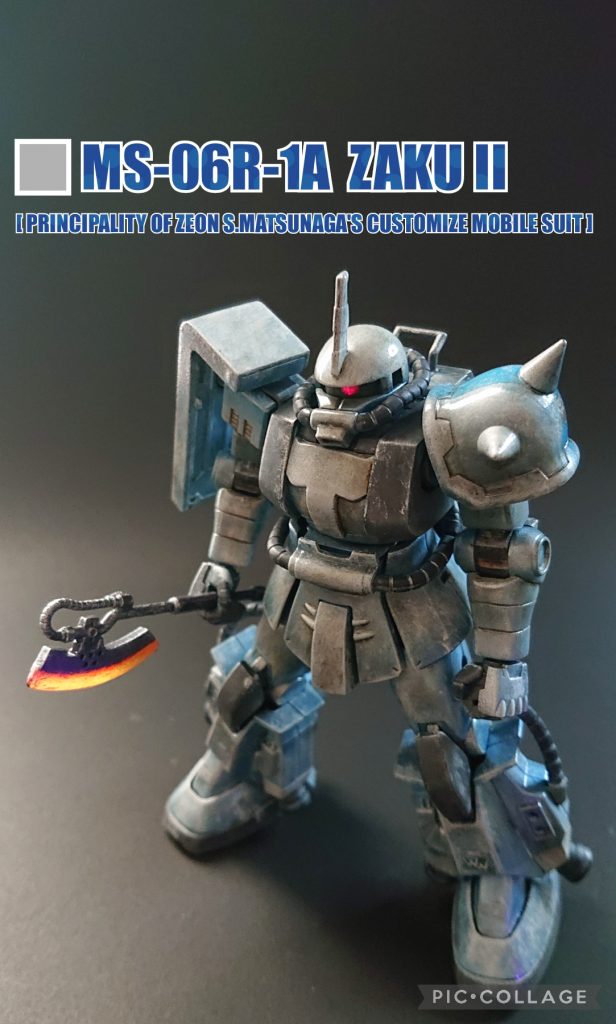 今回は箱絵の雰囲気をイメージしてメインカラーとヒートホーク等をアクリジョン蛍光カラーでヒート🔥させる事に拘ってみました。