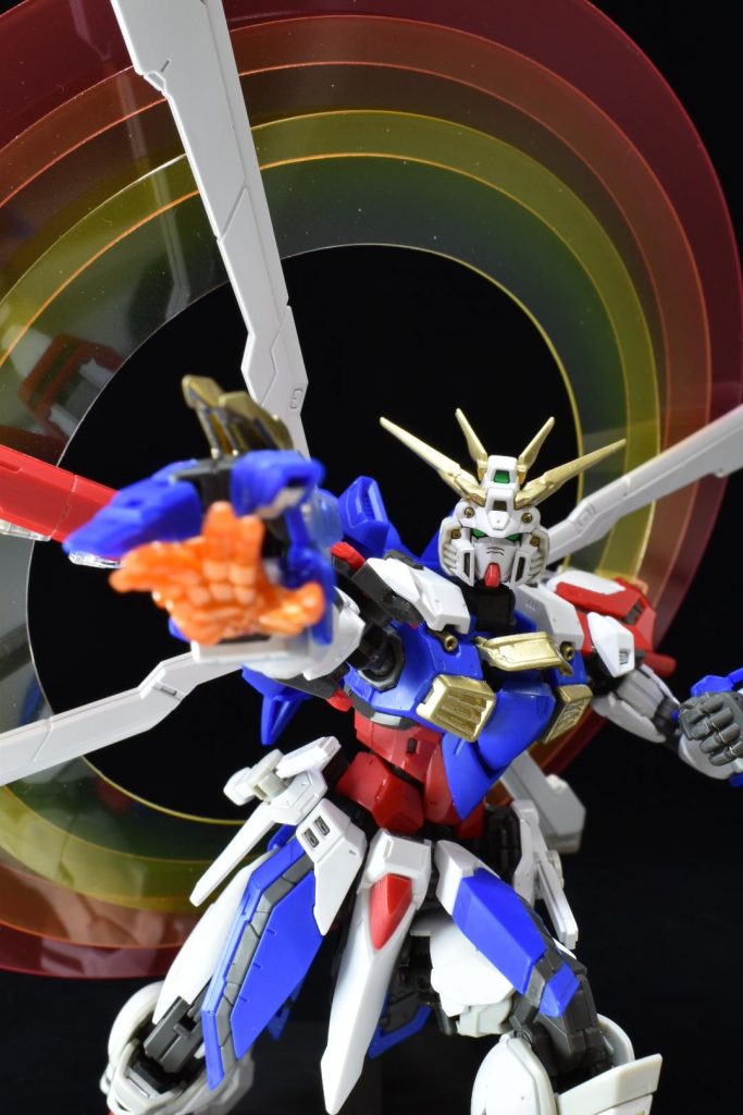 「爆熱!!ゴッドフィンガー!!」ちゃんとゴッドフィンガープロテクターも動くのが凄いですね✨以下、茶番になります。