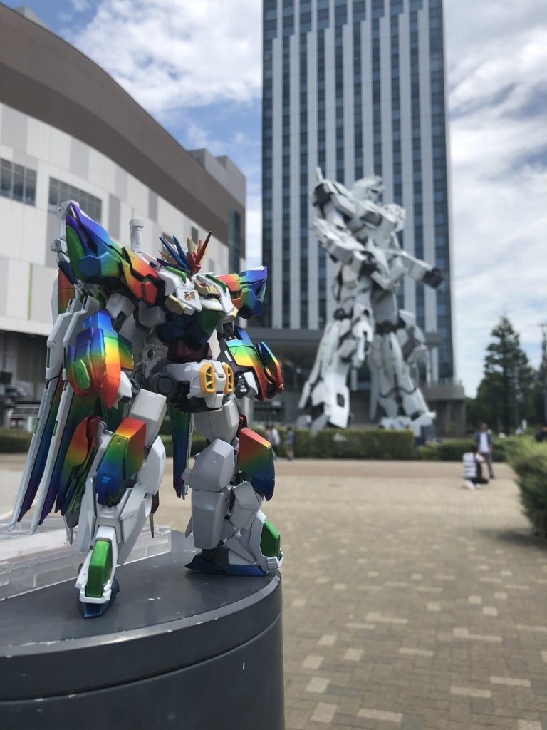 制作写真あんまりちゃんとしたのが残ってなかったので何処にも載せてない羽しまった版のユニコーンとツーショットを