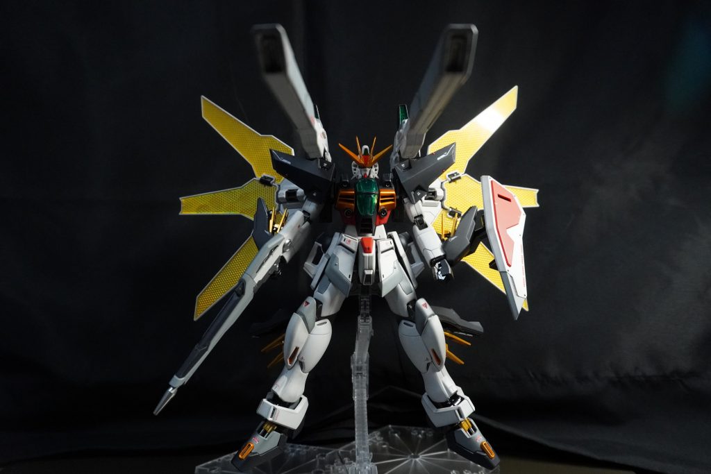 そして、ダブルエックスと言えばツインサテライトキャノンの発射ポーズ!