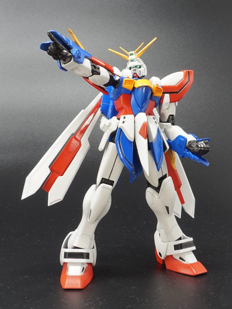 「おまえに打ち勝つためにも、リーグ戦を全勝で勝ち抜くと!」指差し手首があるのはハイディティールマニピュレーターならでは。