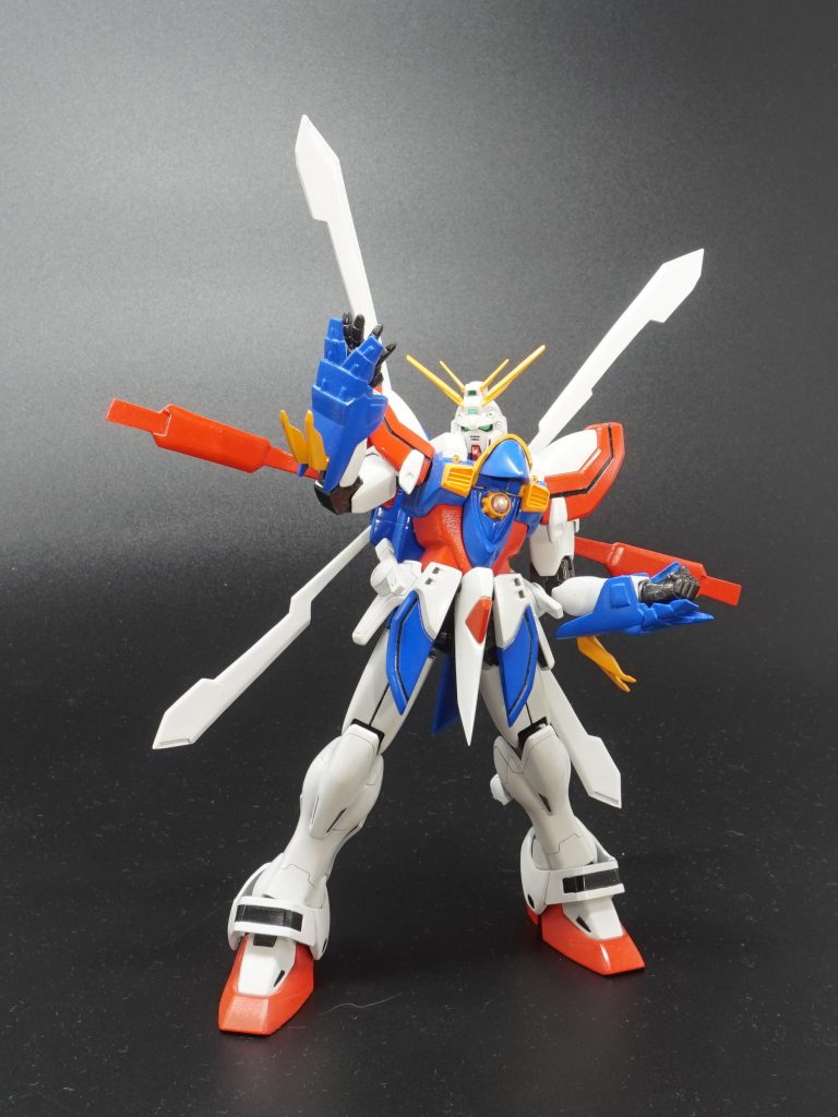 「俺のこの手が真っ赤に燃える!勝利を掴めと轟き叫ぶ!!」スタビライザー長い方がカッコよくなりますね。