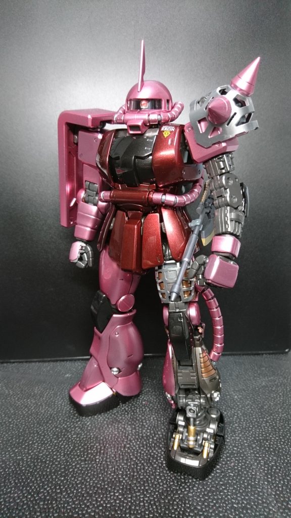 全体。旧メカニックモデルにも引けをとらないフォルムで気に入ってます。外装パーツのコンパウンド磨きは大変やったなぁ（笑）