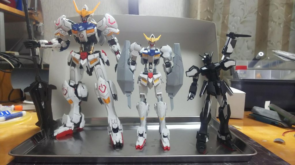 塗装前、EGストライクが小さくて可愛く見える以下部分写真