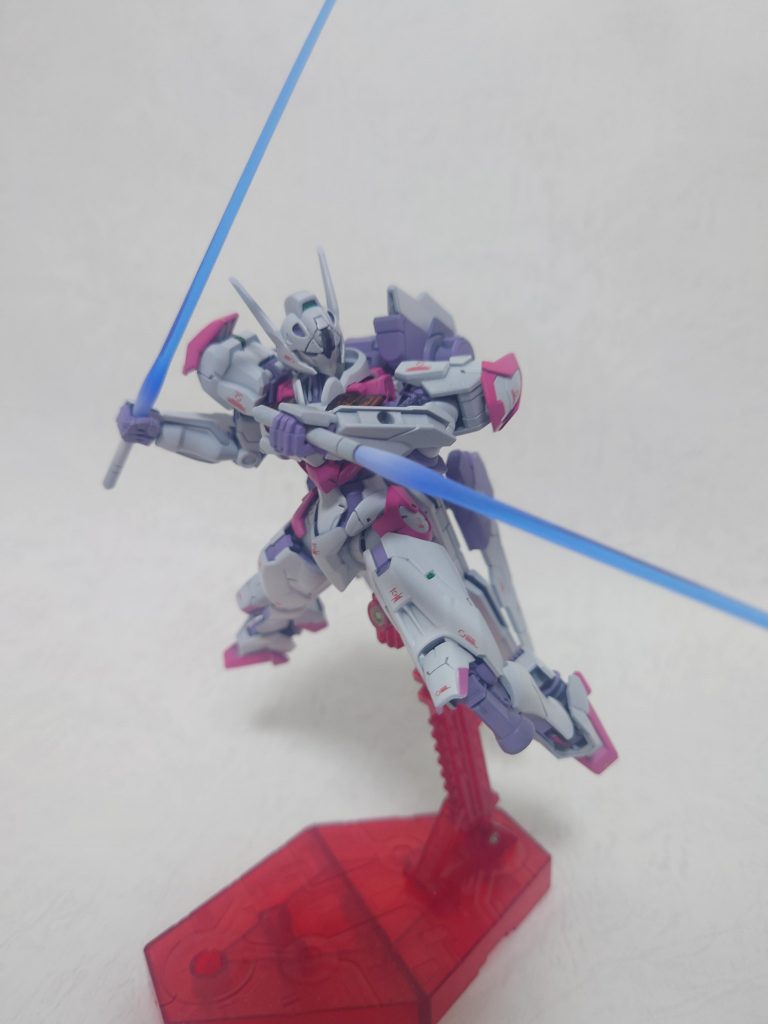 折角ビーム刃が2本あるので二刀流自分の中では最速製作(製作時間)でしたが、即投稿出来る人は凄いなと感心しました、何分自分は製作が遅いので羨ましいです。次はエアリアルの発売時にはもっとサクッと組んでみたいと思います。