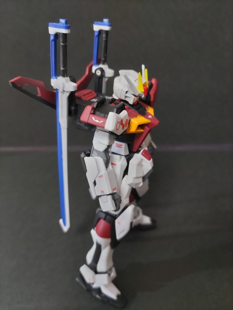 カラーリングは、まんまソードインパルス参考です。デカールもRGインパルスのもの