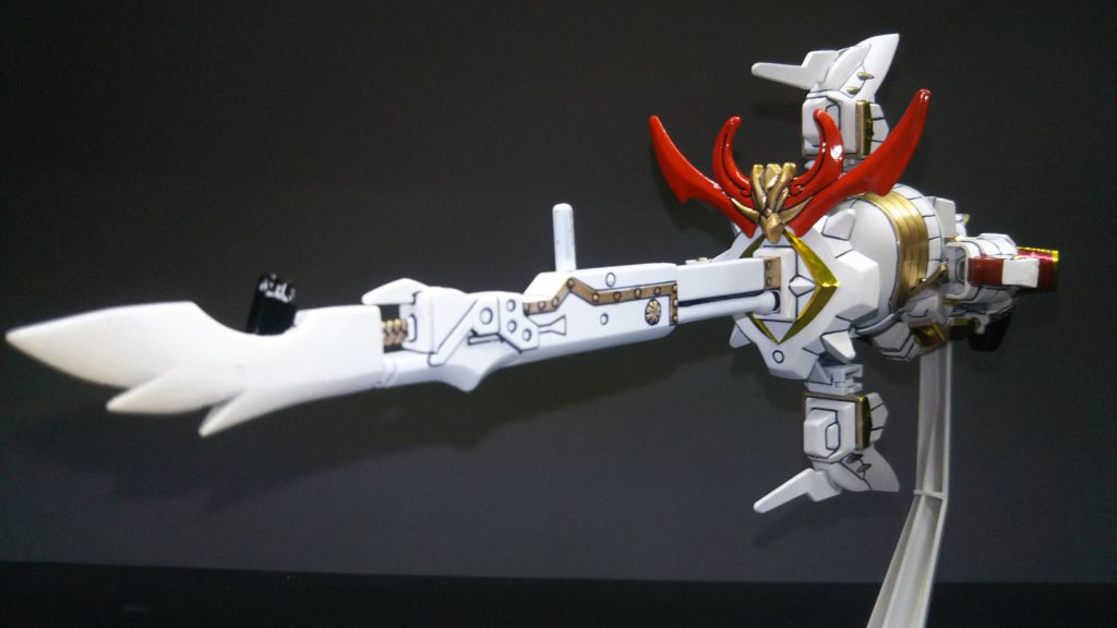 真剣形態。デカい、大きい、格好良い、塗装膜が剥がれるw