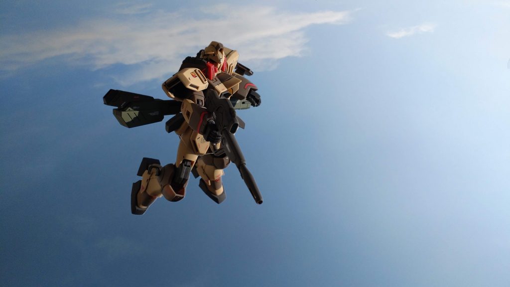 加工前の射撃体勢です。