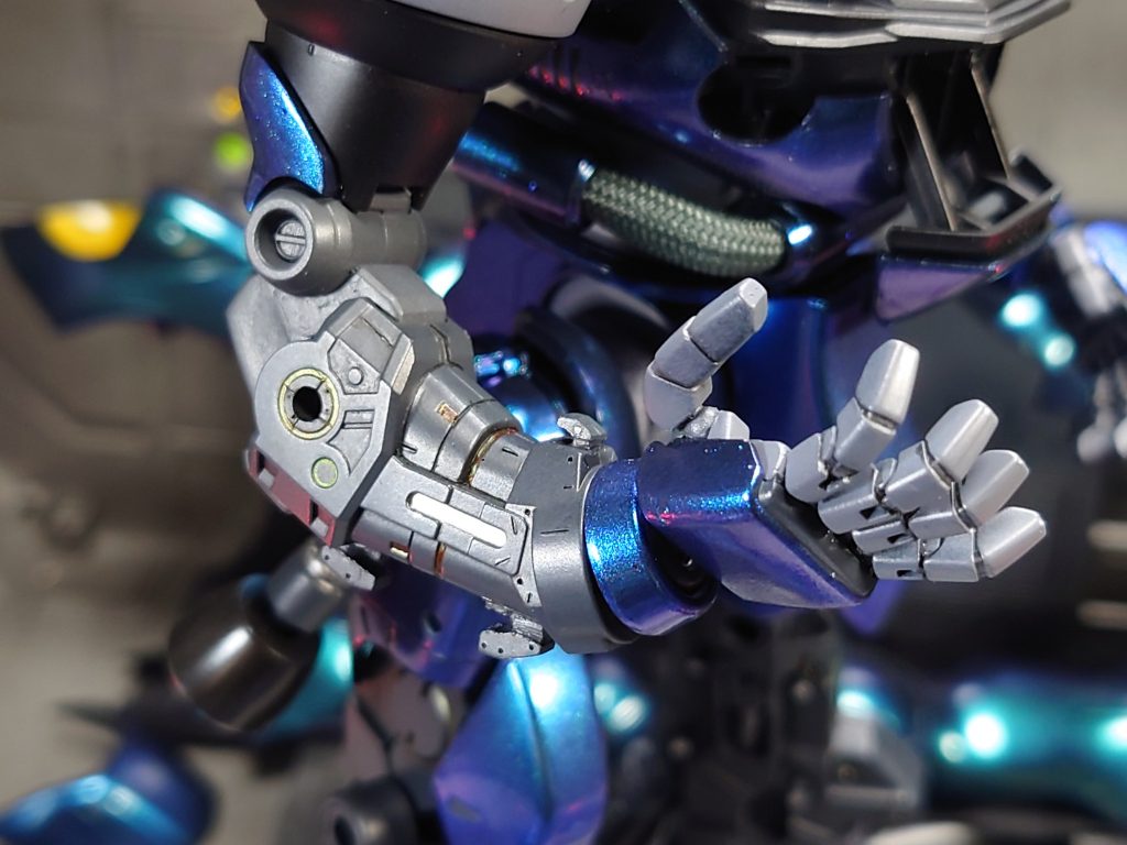 腕部フレームは、ほぼ設定通りに加工できました。取説の設定画はとても参考になりましたね。