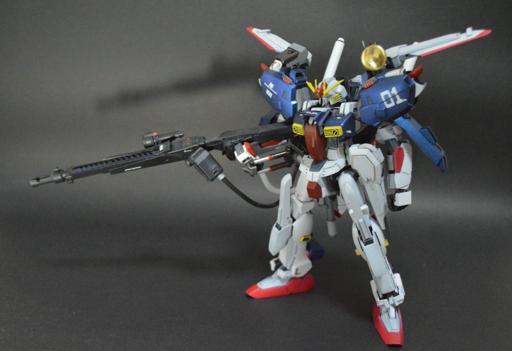 残念ポイント1 スマートガンの腰アームがしょぼい流用パーツででっちあげました