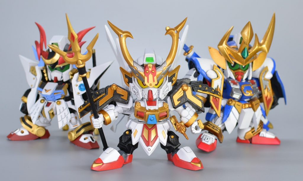 三副将軍がほど同クオリティーで並ばせることができました。