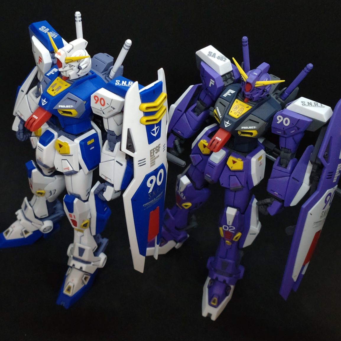 MG ガンダムF90 1、2号機｜@takehito_koisoさんのガンプラ作品｜GUNSTA