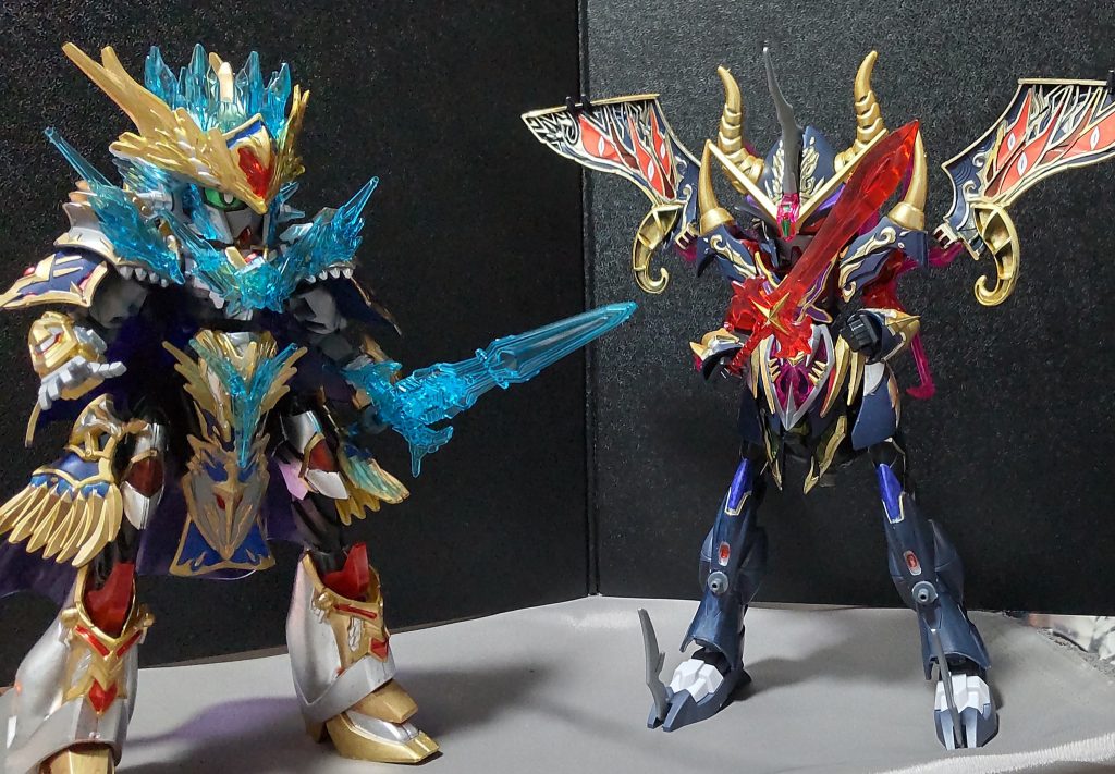 流石に聖剣エクスカリバーは強かったのか、武器が壊されてしまい追い詰められたところで、イージスガンダムが手に持ったのはスダ・ドアカワールドより喚び出していた炎の剣だった。アーサー「その剣は……まさか伝説の!?」イージス「ここまで追い込まれるとは思わなかったですよ……しかし、この剣の力を取り込めばどうですかねぇ!?」