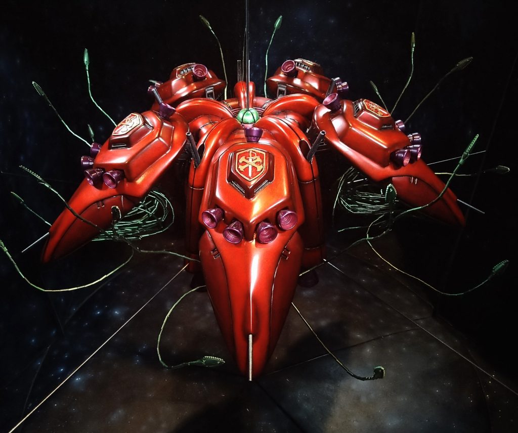 ラフレシアはプラ板とパテ製です1/5だけ作ったとはいえ鏡の調整もあり製作時間は1/5とはなりませんでしたw