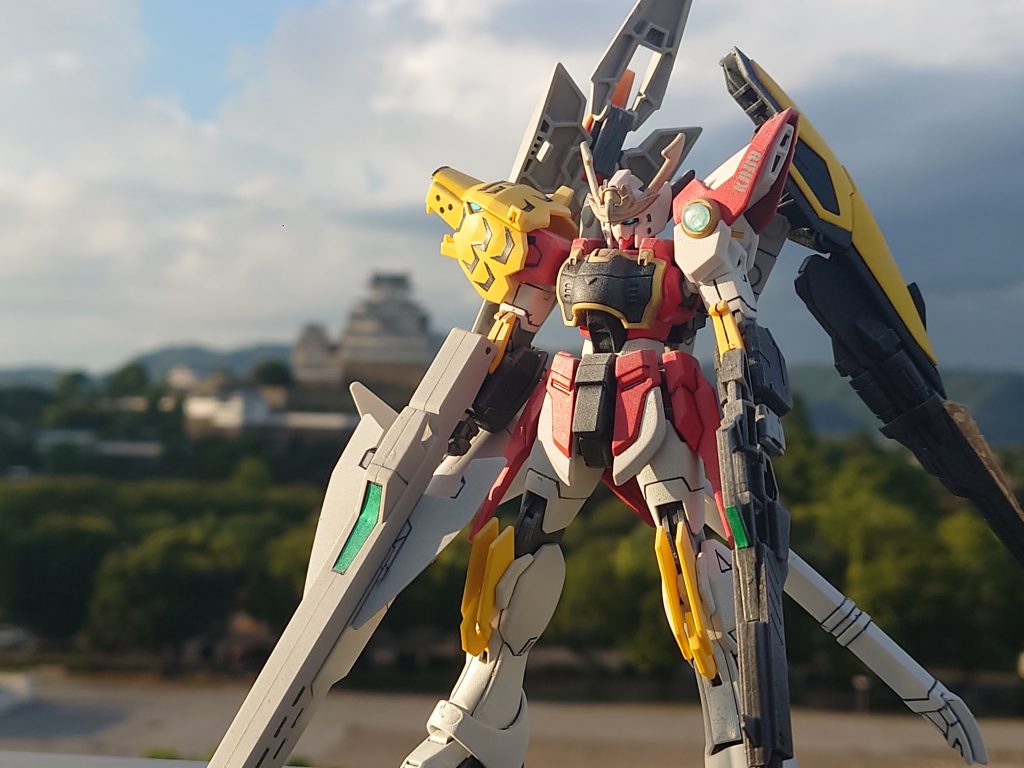 姫路城と一緒に。