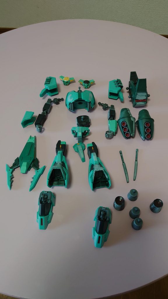 バラして塗装前