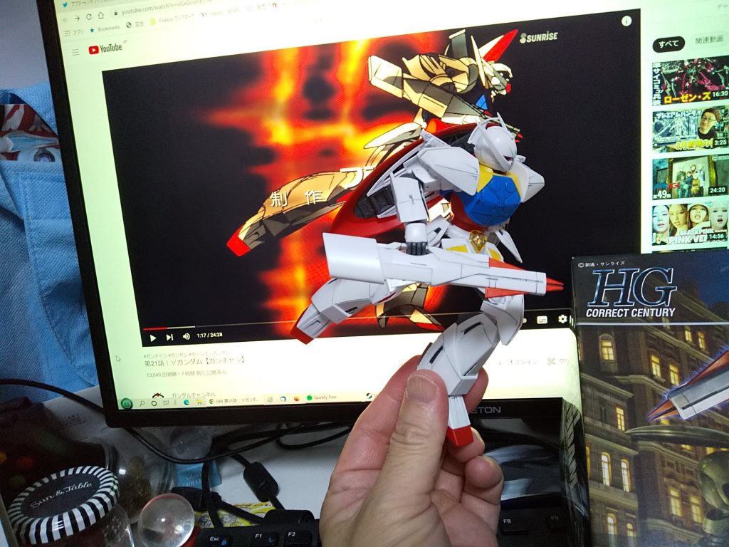 OPソングのラストと同じ格好をさせてみました。