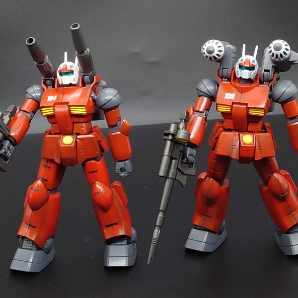 45作目　HG 1/144 ガンキャノン　なんちゃってククルス・ドアンバージョン　カイ　ハヤトカラー全塗装