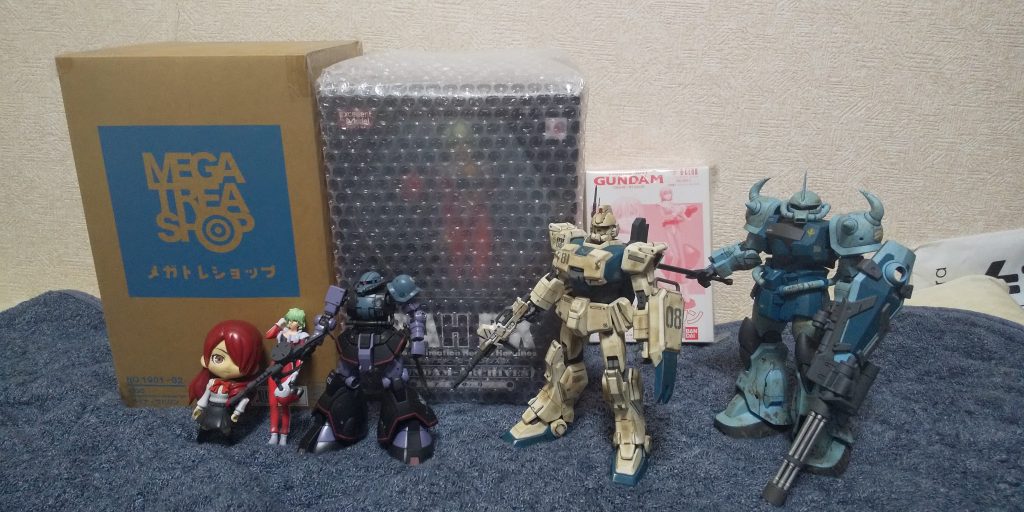 :最後はアイナとアイナザクとグフカスタムと撮影だ。見てくれてありがとう。
