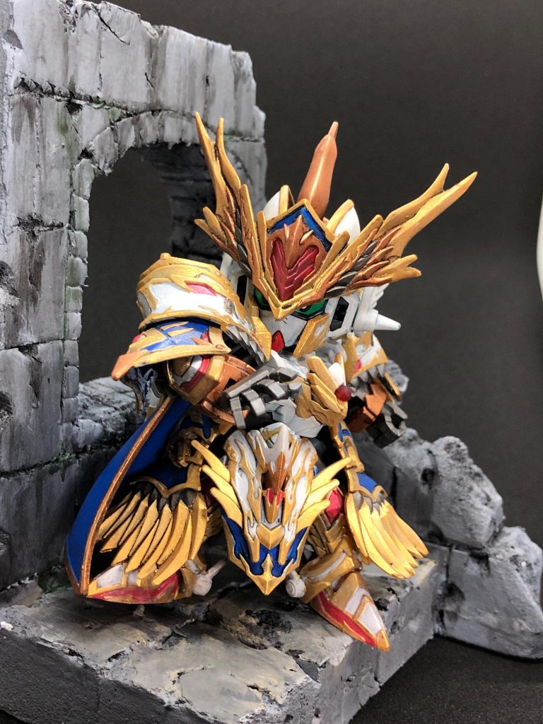 SD作ったのは2回目なんですが、可動域が狭くてポージングが難しいですね。