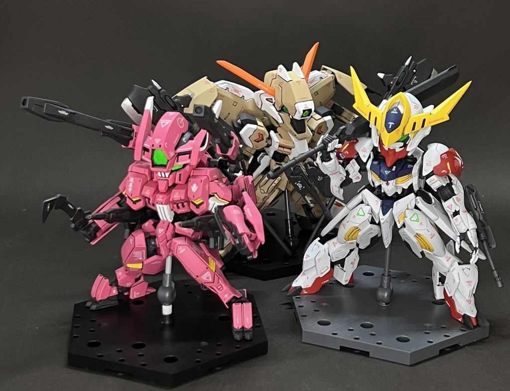 ハシュマル討伐時のガンダムフレーム3体