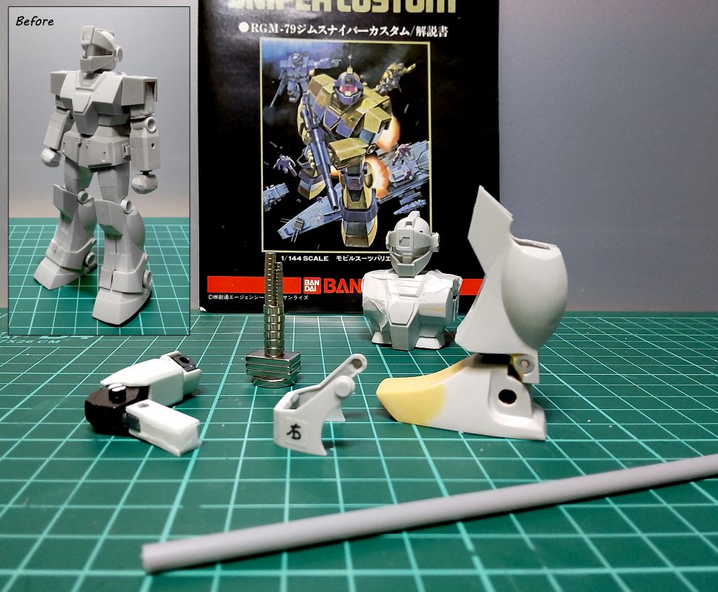 アンクルガードは切り離して磁石で可動できるようにしました