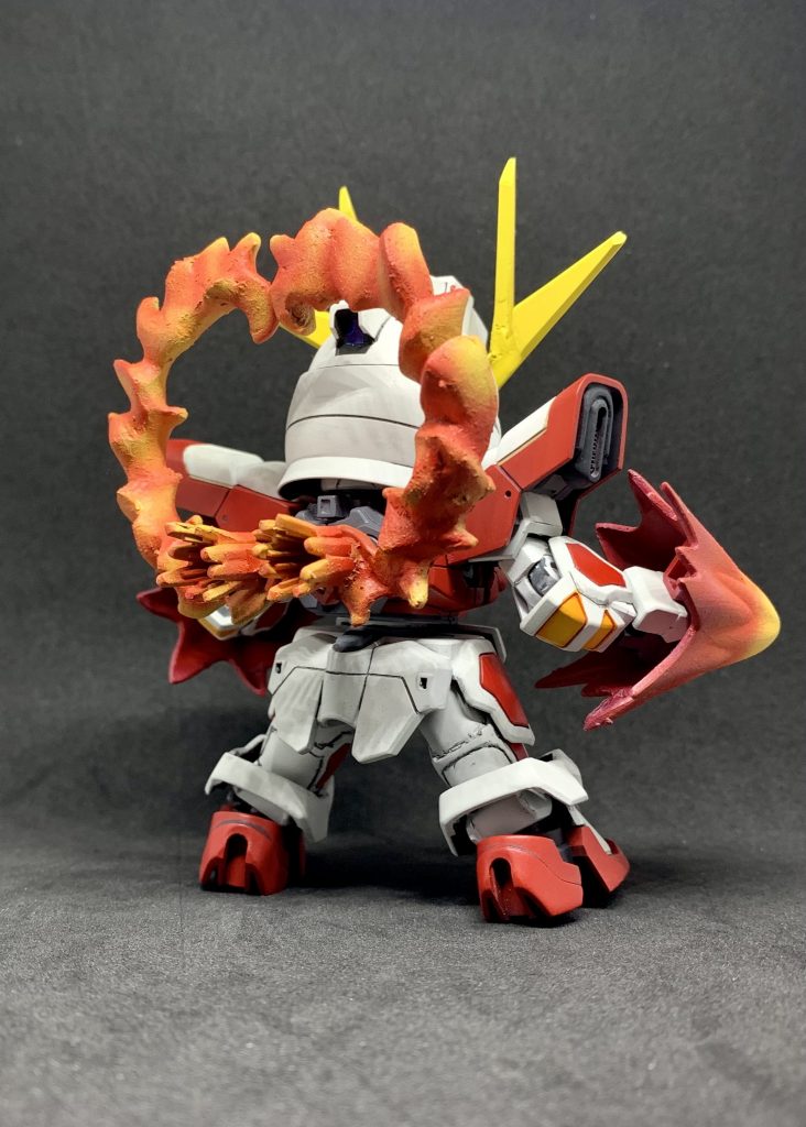 後ろ姿1番のお気に入り😃炎の模様が上手くいきました✌️