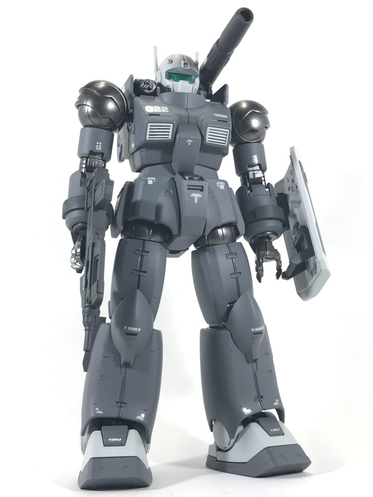 二番手はガンキャノン最初期型です。こちらの機体も非常に良いですな〜 指も5本でなく3本というところもマニュピレーターちっくで高感度は大です!