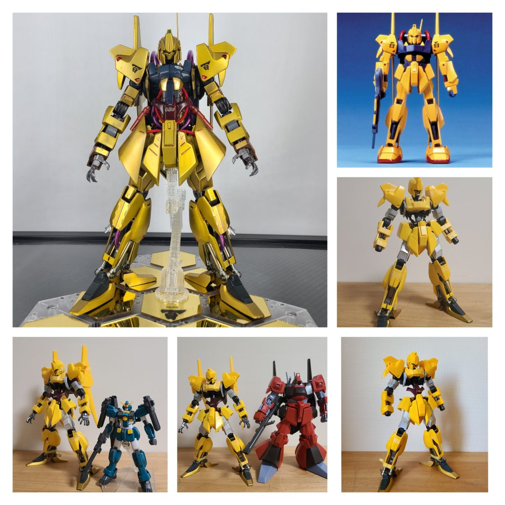 元の旧キットと比較。1/100なのでまぁまぁ大きさ。また、旧キットは中身がスカスカなのでフレーム仕込むのは楽です。