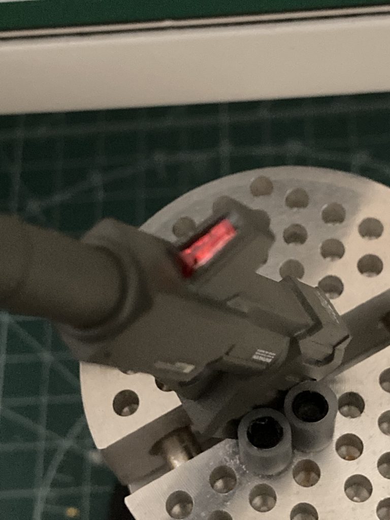 バズーカのスコープ部分にレジンを使ってみました