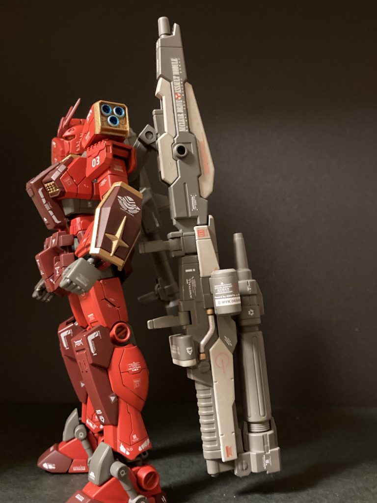 メガビームライフルがでかい!折りたたんだ状態でもこれです