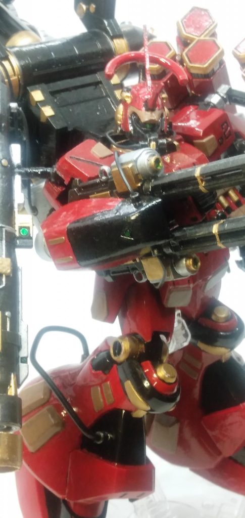 ビームガトリング4連装の銃身からビーム弾を、高速で連射する。本兵装に装着してあるブースターは、シールドのようにも使える。だがブースターの使用用途は、後述にて説明する。これもまたなかなか大変でした塗装シールドはちょっと無理あるかもですね…いやそんなことはないはず!それでも…かっこいい!俺自身まあ満足してますね! …………………………Atmosphere Entry 起動