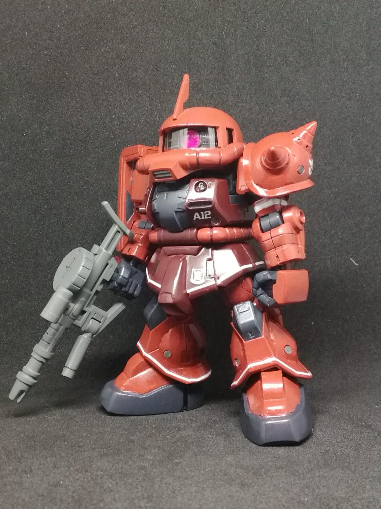 S型フロントビュー。キットからはスタイル変更はせず、オリジン版のディテールを落とし込みしています。