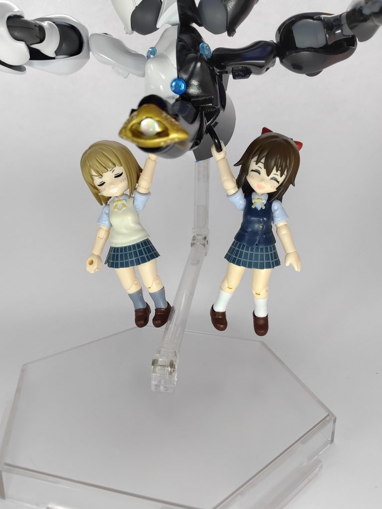 キャラ用手すり背面スペースが余ったので無理やり付けましたアクアシューターズキャラを掴まらせる事が可能遊び心です