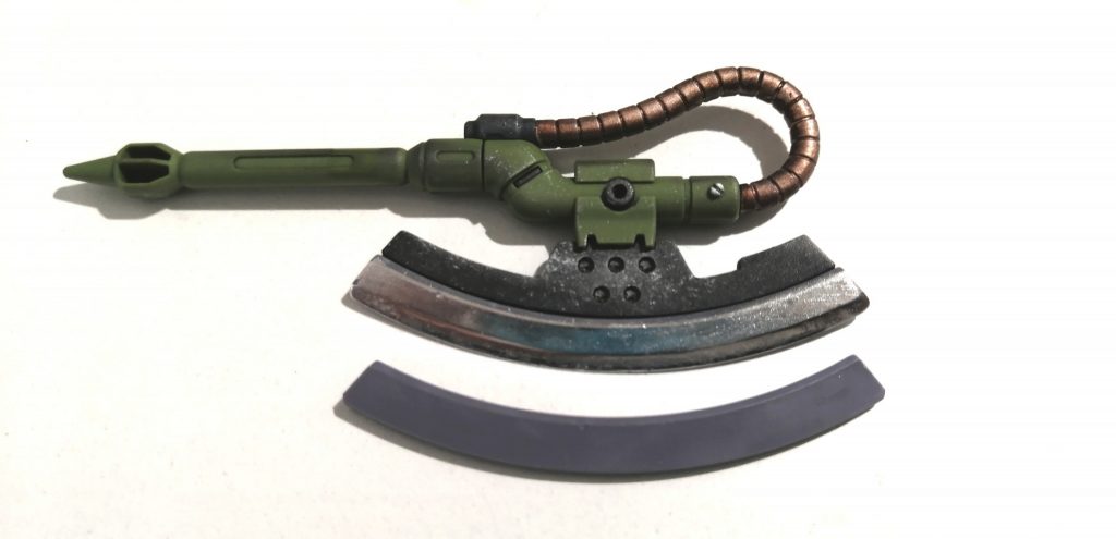 ヒートホークのブレード部が2つ付いていたので、躊躇無くガリガリいけました。