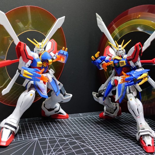 RGゴッドガンダム　過去作との対比