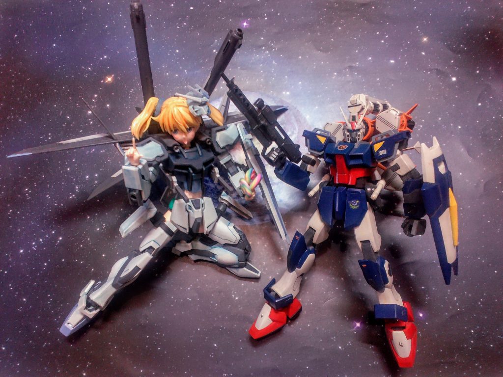 ガンバレル・ストライク・ダガーとパチリッ!今度はガンバレル・ストライク娘を作ろうかな?