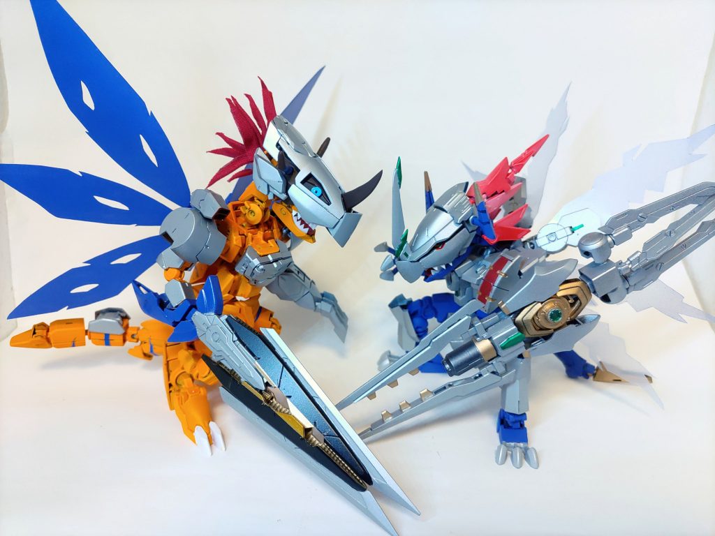 依然作ったウィルス種X抗体と。https://gumpla.jp/hg/438454アルタラウスの出所としてはこっちが先ですね。思ったよりサイズ差出てしまいましたがギミックがない分、X抗体の方がまとまりがいい印象。