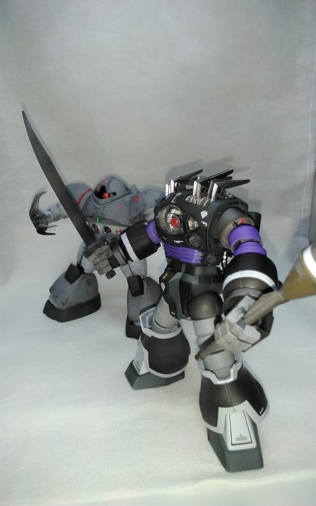 最後に二体でパシャリ　ゴッグさん意外に小さい? 