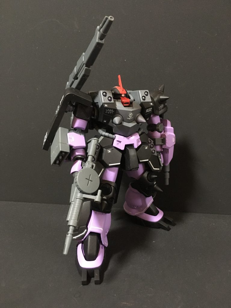 おまけで。ジムカーディガンのキャノン砲を装着した状態です。