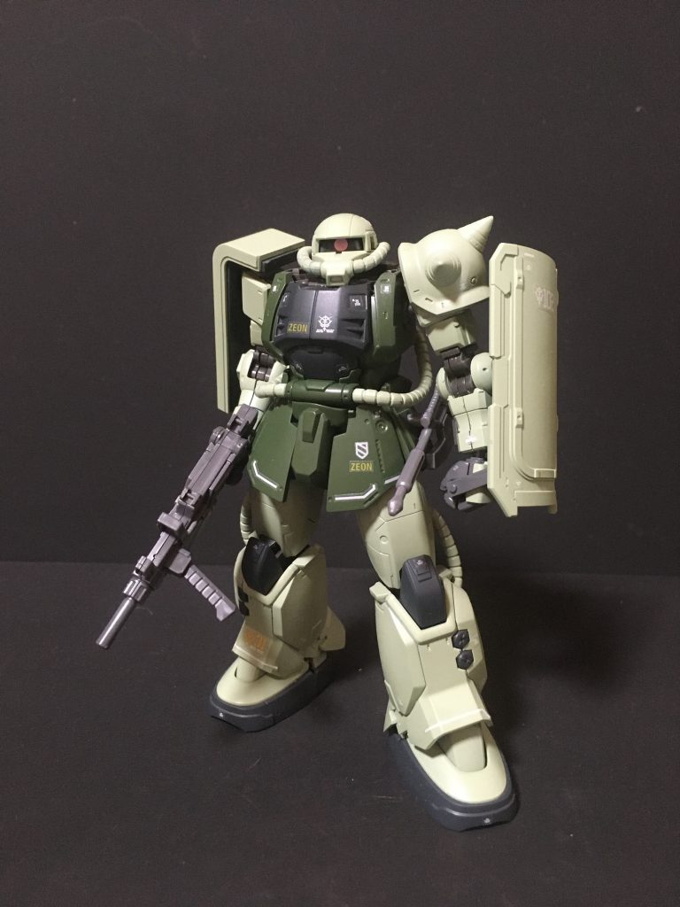 おまけで。74120'5さんにアイデアいただいたザク２ヘッドバージョンです。　普通にいけますね。