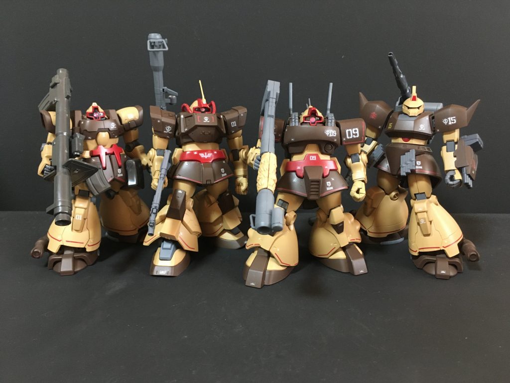 ジオン・アフリカ方面軍 ドム系+α 4機の集合ショットです。ゲルググトローペン https://gumpla.jp/hg/1113087ドワッジ改 https://gumpla.jp/hg/1113071トロピカルテストタイプ https://gumpla.jp/hg/1113081ドムトローペン https://gumpla.jp/hg/1113074ご覧頂きありがとうございました。気に入っていただけたら いいね!👍をよろしくお願いします。