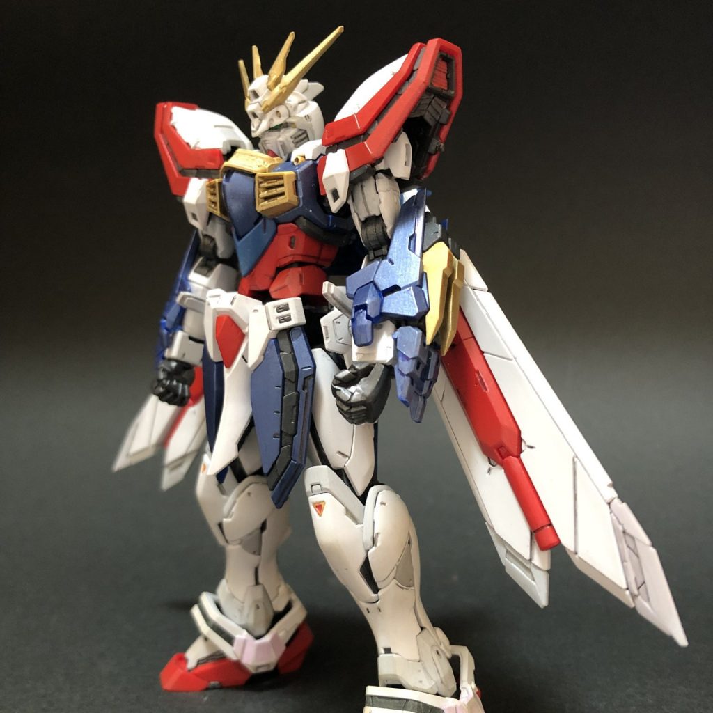 RGゴッドガンダム 筆塗り全塗装｜kusari 筧 草梨さんのガンプラ作品