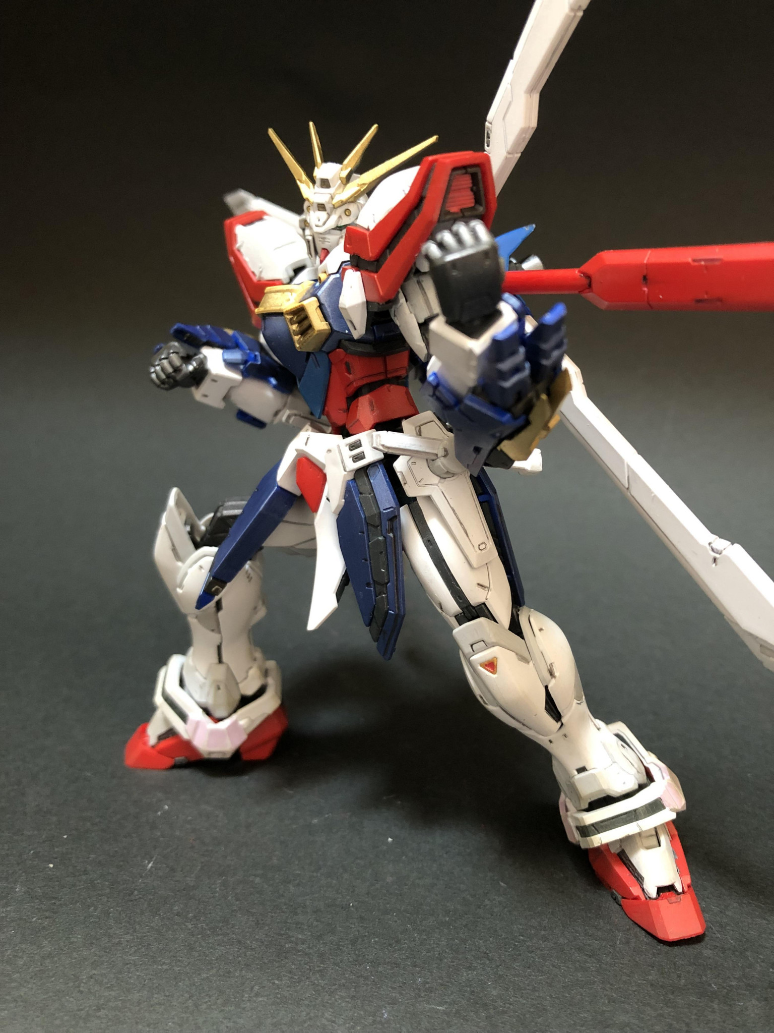 ガンプラ RG ゴッドガンダム 塗装済 完成品 - プラモデル