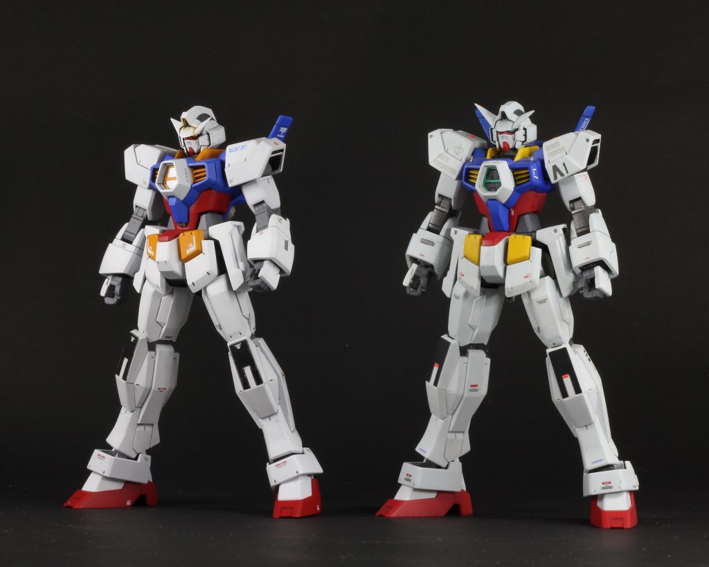 中の人、筆塗りの過去作と比較今回は色が完璧だなと思っていますが、前の方がディテールアップに意欲を感じるw 角の失敗するの実は2回目w