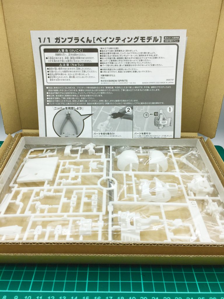 始めにパーツを全て切り離しゲート処理を行います。ライナーはLIMEX素材です。通常材質より重量を感じます。またキットは素材の兼ね合いと思われますが削りにくく、個人的に重量のある消しゴムや砂消しのような削り感覚に似ています。塗装工程