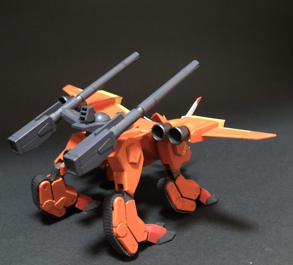 ヤッターメカを思わせるかわいいデザイン。すきです。筆塗り　全塗装ガンプラ　2022 その56