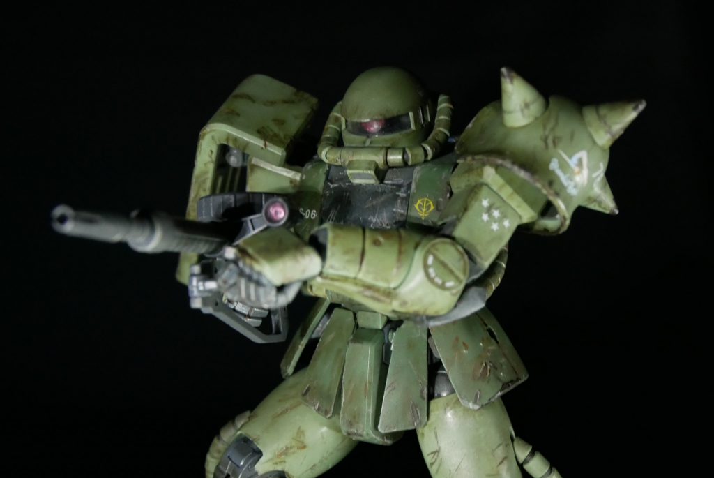 関節の柔軟性はゴッ●ガンダムにゃぁ負けませんよ！MS 06Jザク２Ver.2.0–7枚目/制作者：suteteko76