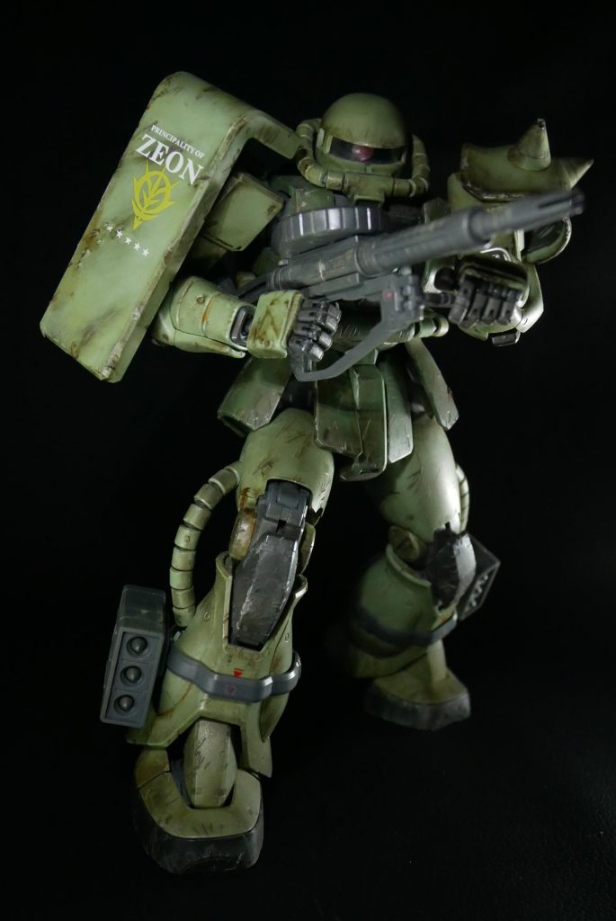 関節の柔軟性はゴッ●ガンダムにゃぁ負けませんよ！MS 06Jザク２Ver.2.0–8枚目/制作者：suteteko76