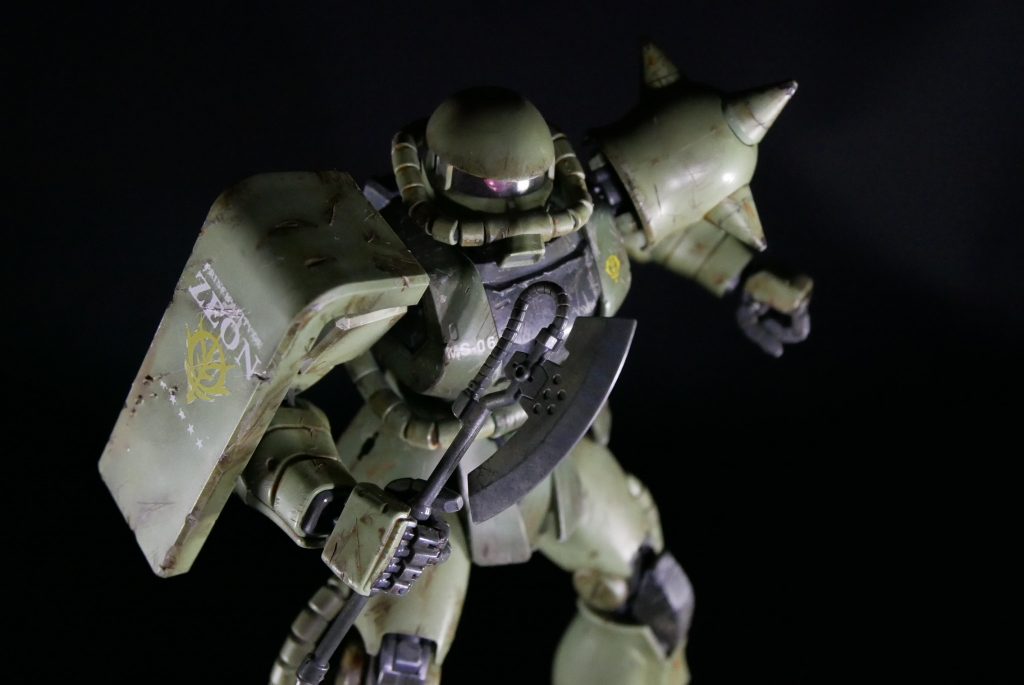 関節の柔軟性はゴッ●ガンダムにゃぁ負けませんよ！MS 06Jザク２Ver.2.0–2枚目/制作者：suteteko76